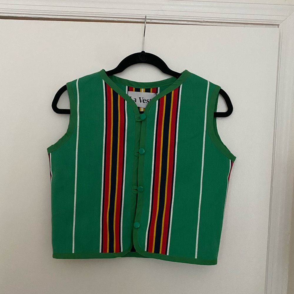 Colorful Striped Sleeveless Top